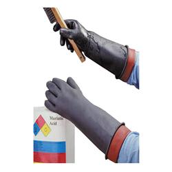 40-Mil Black Unlined Latex Gloves