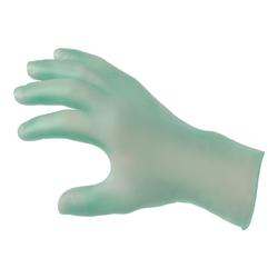 Powdered Disposable Green Vinyl Gloves