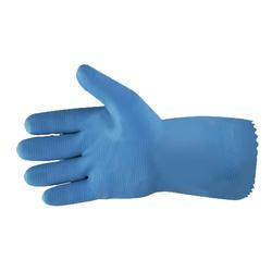 18-Mil Blue Unlined Latex Gloves