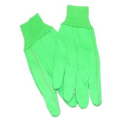 Hi-Vis Double Palm Cotton/Poly Gloves 18 oz.